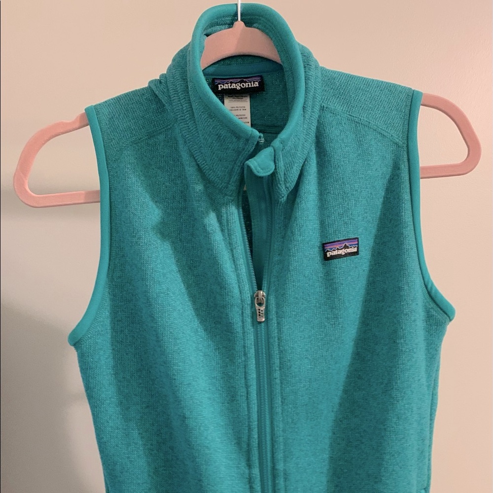Women’s Patagonia Vest, Size Small, Teal, Like New.